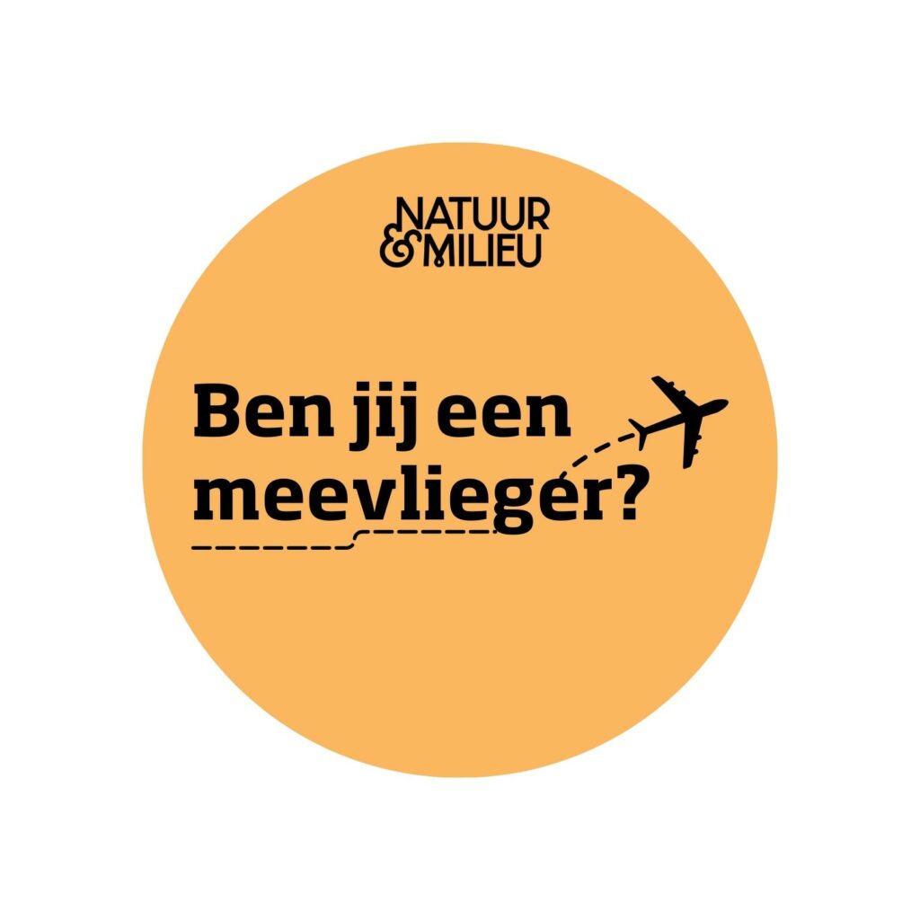 Sticker ben jij een meevlieger