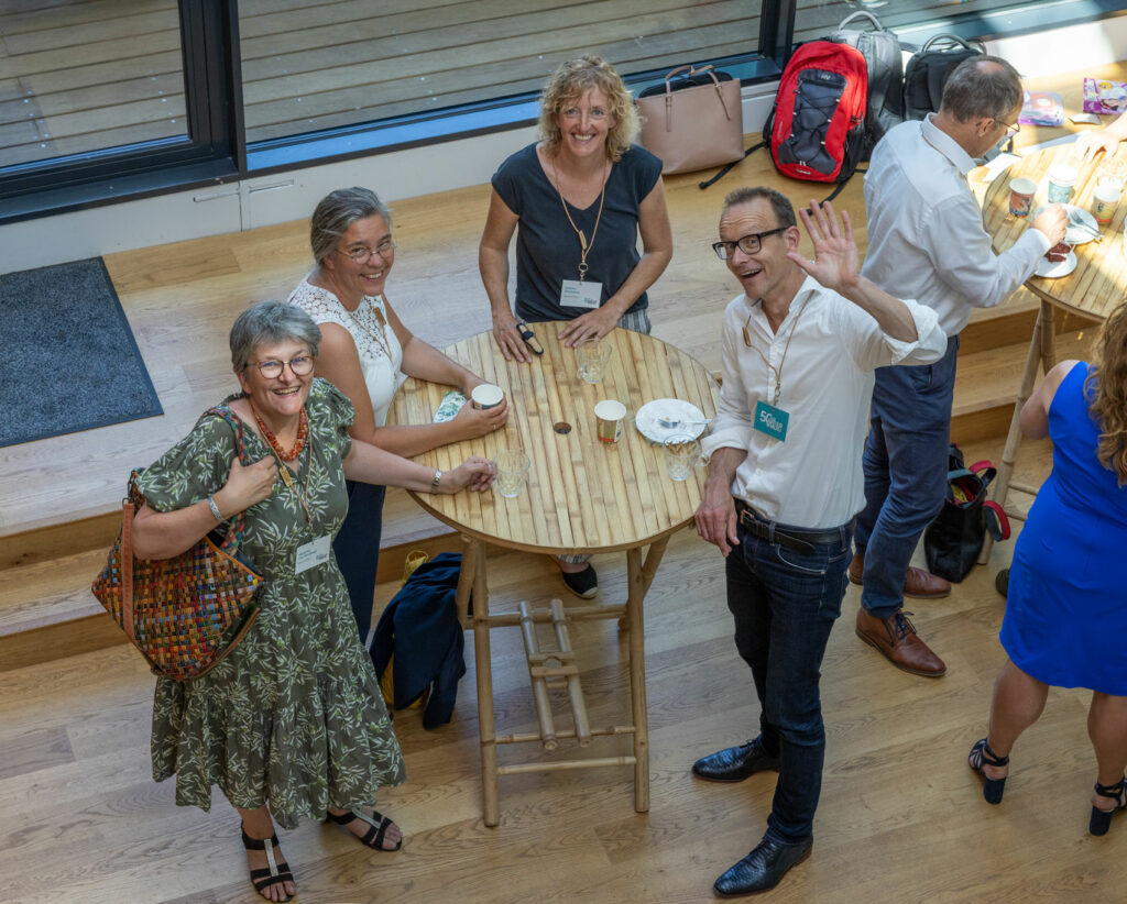 collega's natuur en milieu op evenement