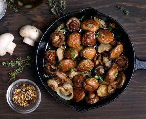 gegrilde champignons