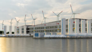 Waterstof fabriek op zee