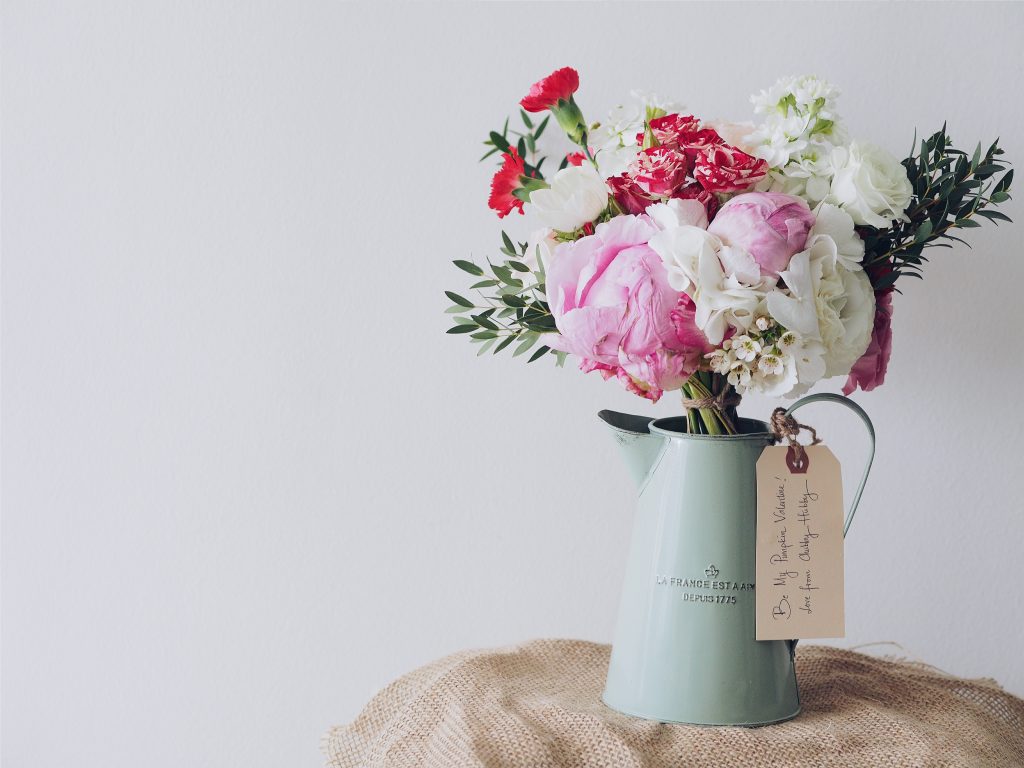 boeket bloemen in een vaas
