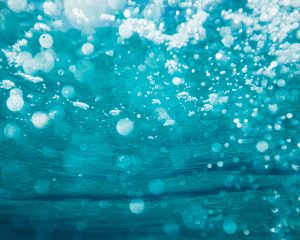 water met bubbels